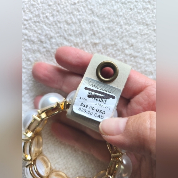 Anthropologie,  Pearl Stretch Bracelet -NEW! - Picture 5 of 5